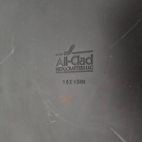 RARE ALL CLAD LTD ANODIZED 16x13 TURKEY NON STICK ROASTER ROASTING & RACK PAN - Picture 9 of 13